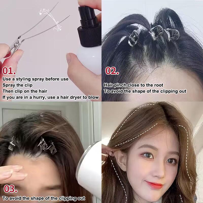 50Pcs Simple Versatile Alloy Hair Clips Headwear Hair Accessories Hair Root Fluffy Hairpins Seamless Bangs Clips