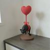 Floating Cat Heart Balloon - Romantic Desk Decor For Couples, Home, Bookshelf, Bedside Cute & Cozy Ornaments Valentines Gift