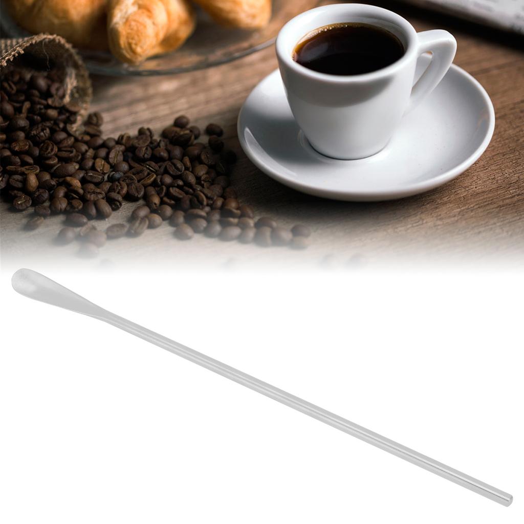 Stainless Steel Mixing Spoon Handle Coffee Small Spoon Mixing Stick for Home Restaurant