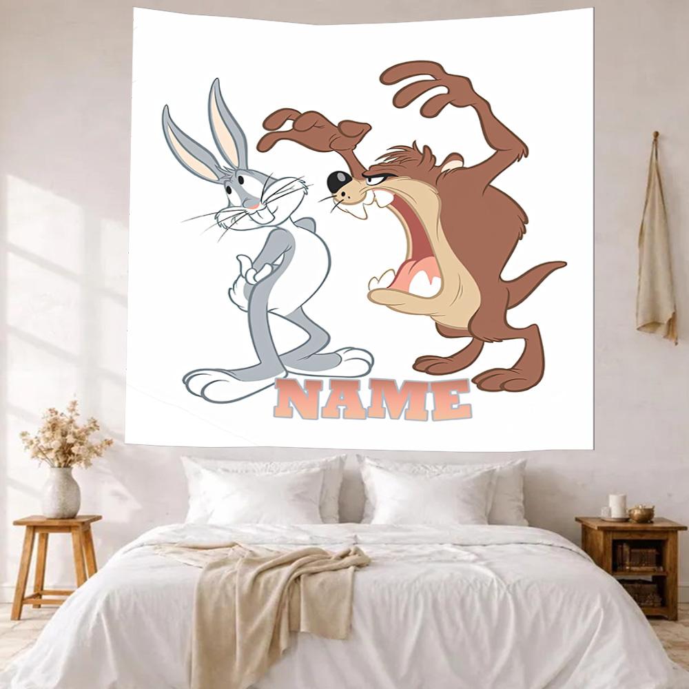 Warner Custom Your Name Wall Decor Tapestry Art For Pet Memorial Birthdaywedding Party Backdrop Family Gift