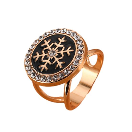 Schal-Ring-Clip für Damen Strass-Hemd-Krawatten-Clips Metall-Schneeflocke Runder Gürtel Seidenschal-Schiebering für Schal Kleid Bekleidungszubehör