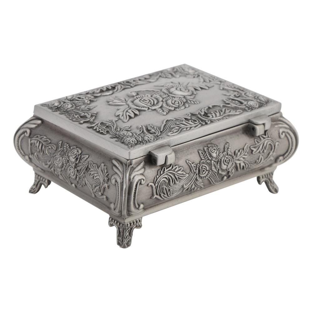 Alloy Jewelry Case Rectangular Ring Box Jewelry Boxes Jewelry Box Home Decor