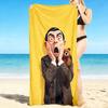 1Pc Mr Bean'S Surprise Beach Towel, Quick Dry, Multi-Use for Beach Pool Gym Yoga Home Travel, Christmas, Halloween, Xmas Gift M929351
