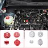 For Ford Maverick -2025 Aluminum Silver/Red Car Engine Room Oil Cap Fluid Reservoir Water Tank Cover Car Accessories