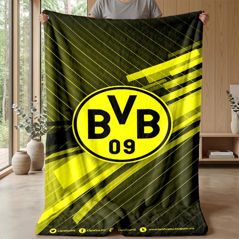 Borussia Dortmund Theme blanket Soft Flannel Fleece Blanket Warm Lightweight Throw Blanket for Home Sofa Bed
