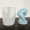 New War Horse Head Sculpture Silicone Mold 3D Horse Head Candle Plaster Art Resin Making DIY Soap Baking Supplies Home Decor