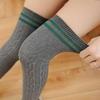 Japanese-Style High-Top Lace Knit Over-the-Knee Thigh High Cotton Socks and Leg Warmers for Women