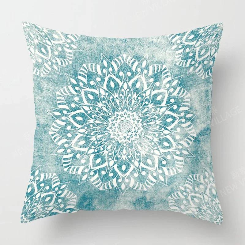 Fall Home Decor Autumn Living Room Throw Pillow Cover Sofa Boho Cushion Cover Mandala 45x45cm 45*45 50x50 60x60cm 40*40 40x40cm