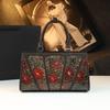 Atmospheric Retro Splicing Temperament Mother Bag Messenger Bag Large Capacity Leather Women'S Bag Middle-Aged And Elderly