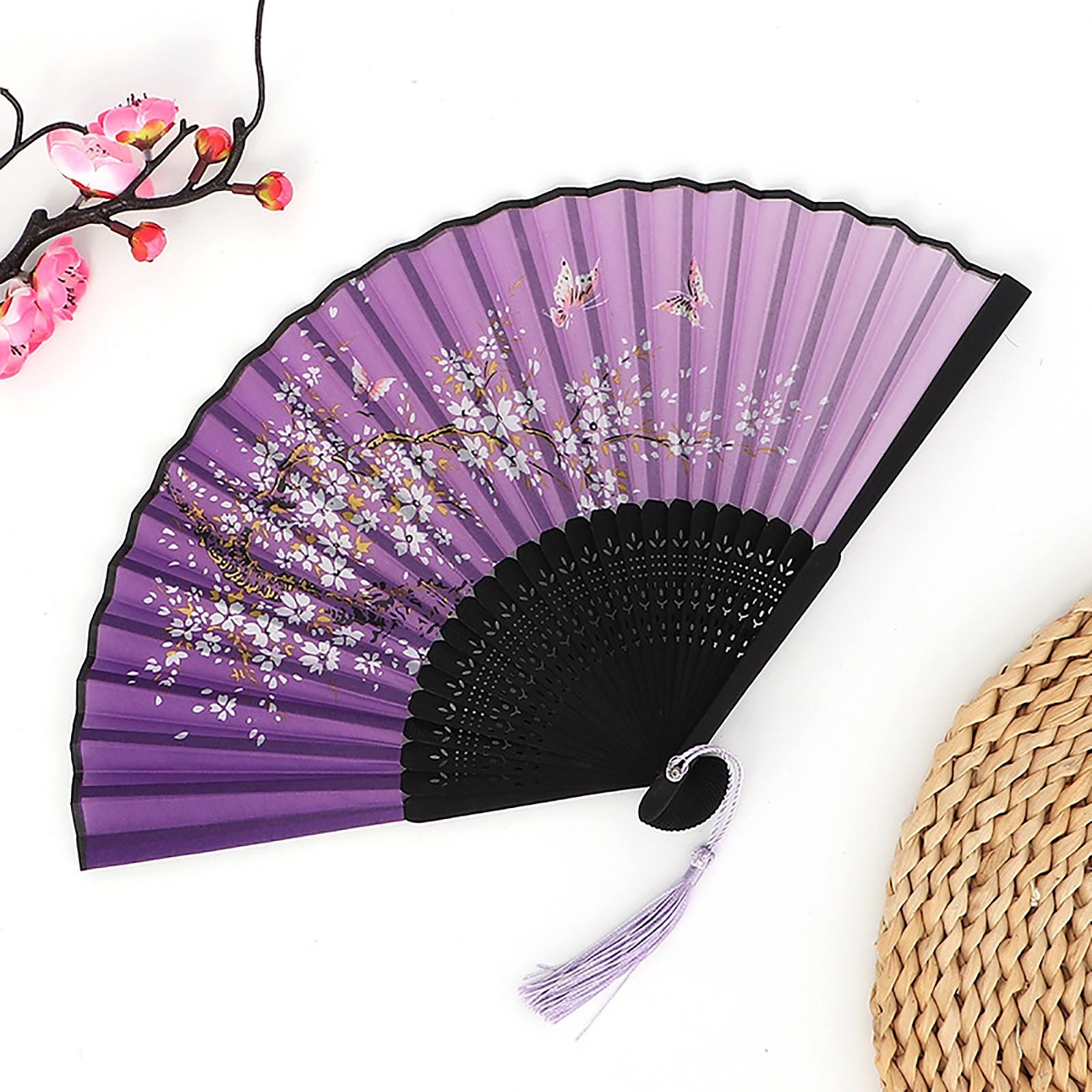 

Антикварный веер, китайский веер, антикварный складной веер, танцевальный веер One Size