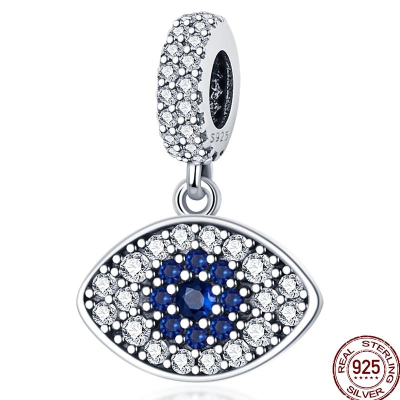 Copper Cross Bible Dove Holy Blessing Demon Eye Shiny Charm Bead Fit Pan Original Bracelet Diy Exquisite