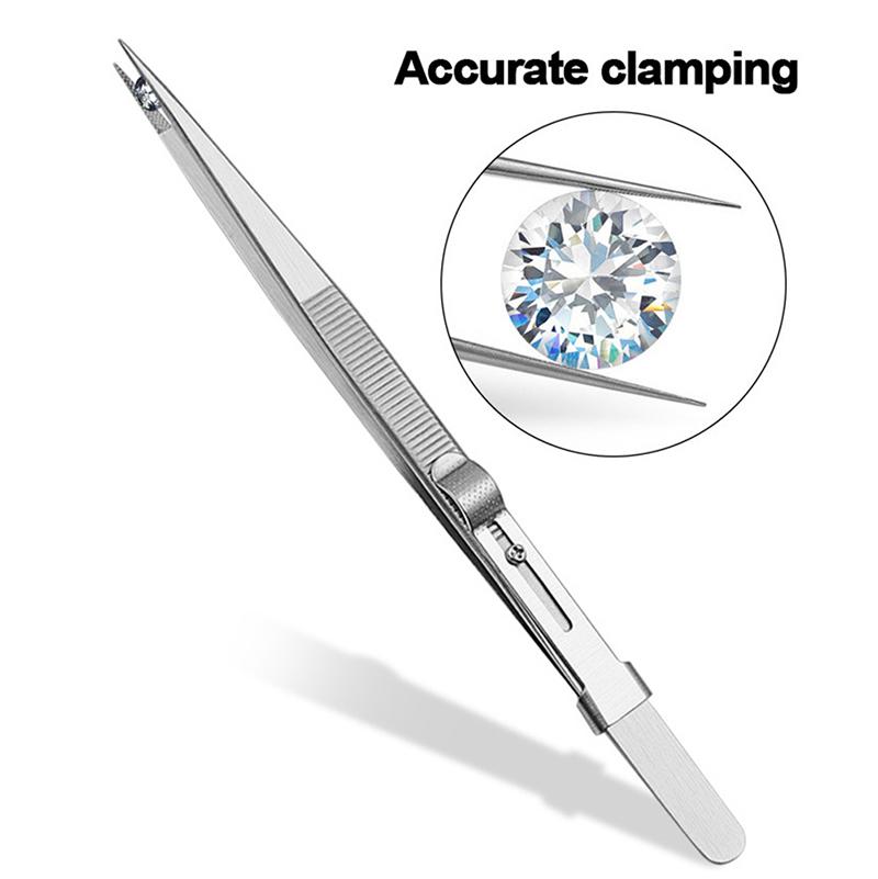 Jewelry Making Tool Tweezers Concave Groove Diamond Craft Tools For Jeweler