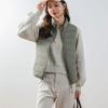 Autumn and Winter Women's 90 Down Solid Colour Standing Collar Vest Seamless Duck Down Waistcoat Plus Size Jacket
