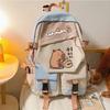 Capybara Cartoon Cute Capybara Youth Large Capacity Backpack Versatile School Bag
