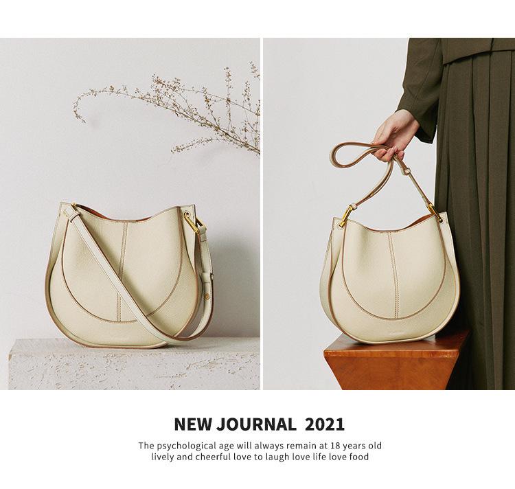 2025 Luxury Women's Genuine Leather Saddle Messenger Bag