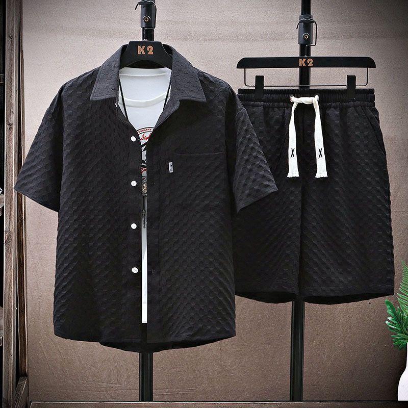 Men's Casual Summer Tracksuit: Short Sleeve T-shirt & Shorts Set