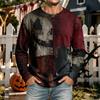 Men's Halloween Long Sleeve Neck T-Shirt Casual Comfortable Tee