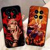 Anime Itadori Yuji JUJUSU Soft Phone Case for Xiaomi Redmi Note 12 13 14 15 Pro Plus 11 12S 11S 11T 10 4G Black Cover Back Shell