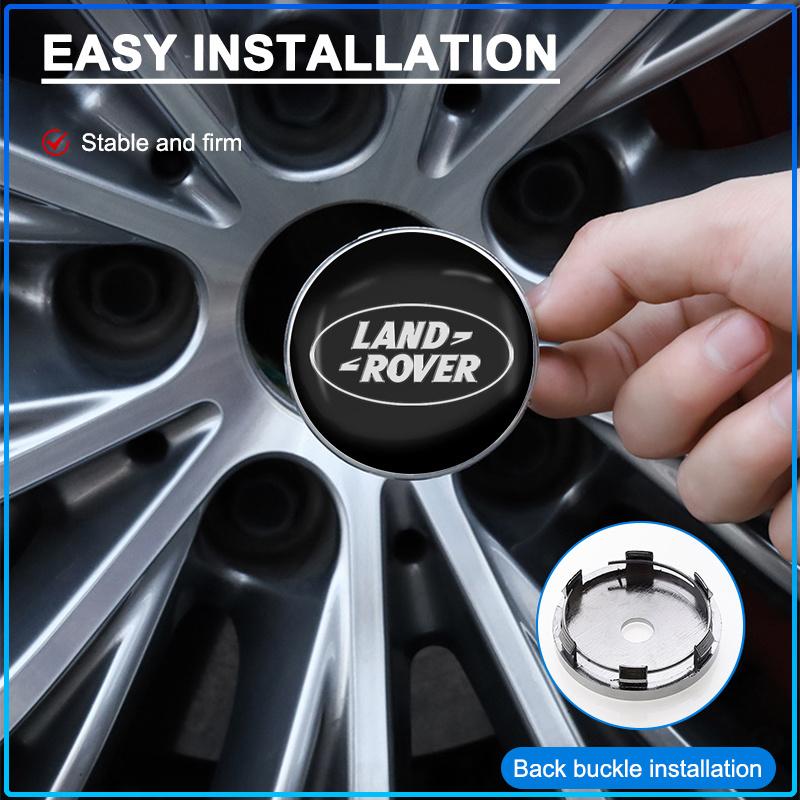 4Pcs 60MM Car Wheel Center Hub Cap Car Accessories For Land Rover Freelander 2 L2 L319 L462 LF Range Sport Evoque L322 Discovery 2 3 4 5 Defender
