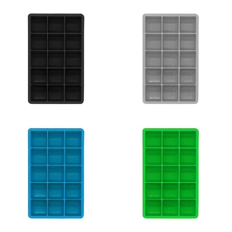 Ice Cube Trays Silicone Reusable Large Square Ice Cube Molds with Removable Lids,Stackable Big Ice Trays for Freezer,Whiskey