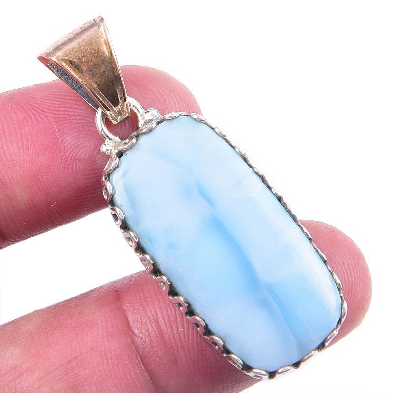 

Подвеска Natural Republic Ларимар, жемчуг Бива 925 пробы, 1,75 дюйма, S5o23