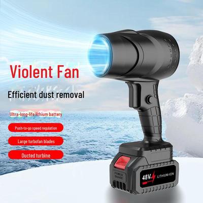 Rechargeable High-Power Turbo Fan Dust Blower and Hair Dryer