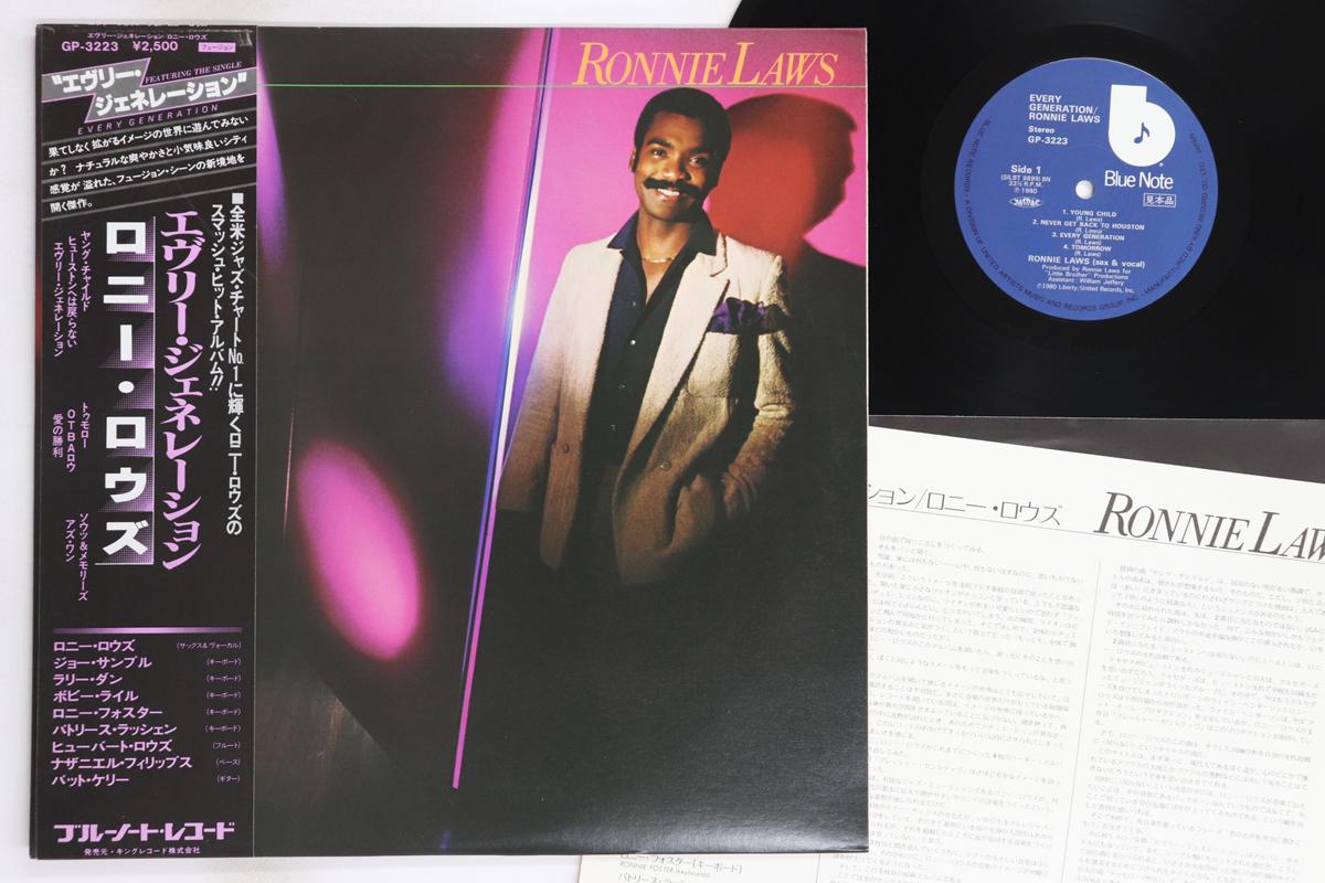 

LP Record RONNIE LAWS - Every Generation GP3223PROMO Blue Note 1980 Japan Obi Jazz Used