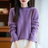 Women Sweater 100% Wool MODERN NEW SAGA O-neck Knit Pullover Thick Winter Jumpers Female Knit Tops