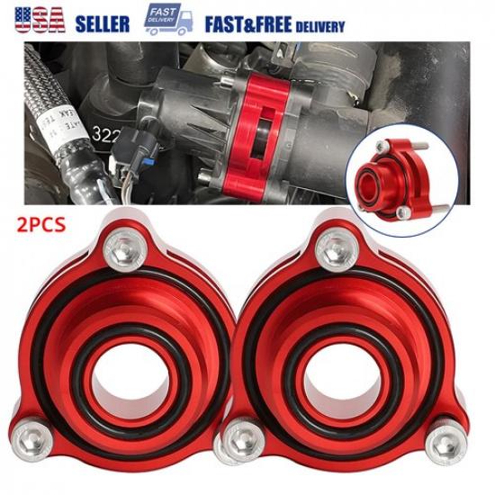 

2 Billet Blow Off Valve Adapter For Chevy Silverado GM Sierra 2.7L Turbo -23