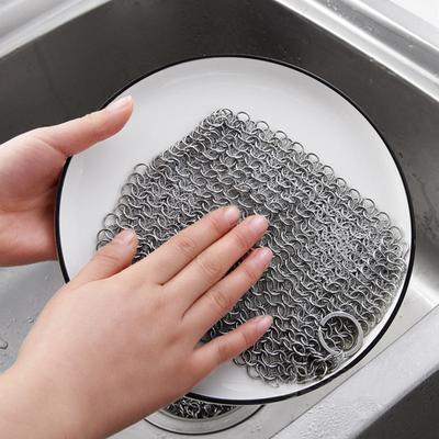 Gusseisenreiniger, Küchenrost, Topf- und Pfannenreinigungsschrubber, Stahlrostlöser, Schaberbürstenset, Metallreinigungsbürste