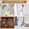 Metal Floral Hoop Garland Table Decoration Wreath for Wedding Centerpieces Wood Card Holders Flower Garland Home Party Prop