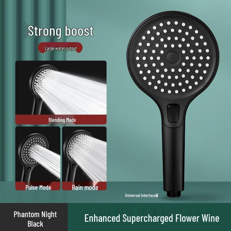 LANGZHIWEN High-Pressure Shower Head with Hose