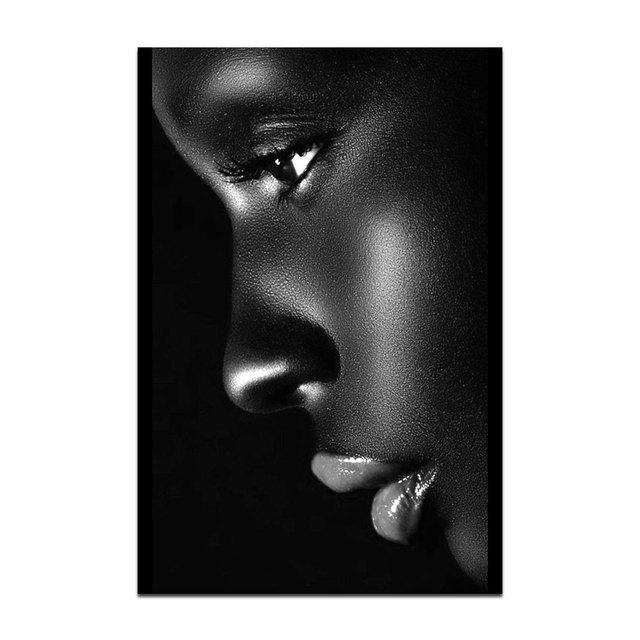 

Африканское искусство, черная девушка, женщина, портретная живопись на холсте, постер и принт, настенная художественная картина для гостиной, домашний декор 21cm×30cm NoFrame