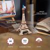 Ugears Eiffel Tower 70249 Wooden No Glue or Tools 3D Assembly Instructions For Beginners Puzzle, Required, Puzzle, Included,