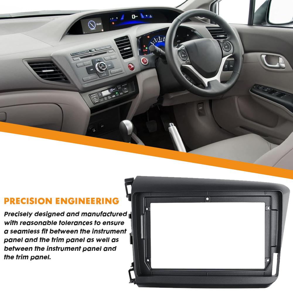 9Inch Car radio Fascia Frame For Honda Civic 2012 2013 2014 2015 Multimedia Player 2din Stereo GPS DVD Head Unit Panel Trim kit