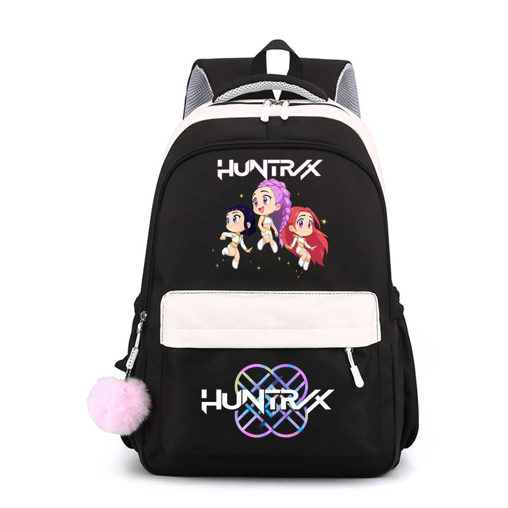 Anime Cartoon K-Pop Demon Hunters Printed Large Capacity Waterproof Backpack for Teenger Student Girl Boy Schoolbag Bookbag Gift Travel Bag