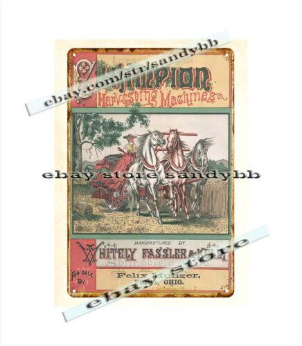 

1880s harvesting machines metal tin sign living room wall decorAluminum 30x40cm(11.8x15.7inch)