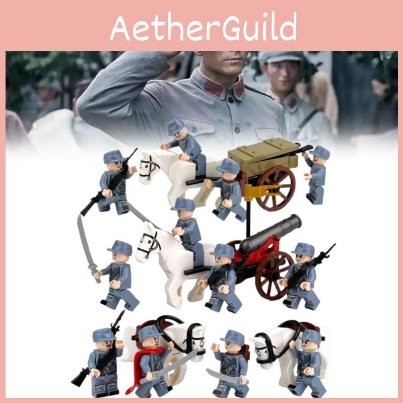 Soldaten Rote Armee Baustein-Set Actionfiguren Früherziehungsspielzeug Geschenk