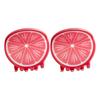 Slip proof Hair Clips Acrylic  Half Up Hair Accessories With Fruit Theme For Sports Travel Daily Use