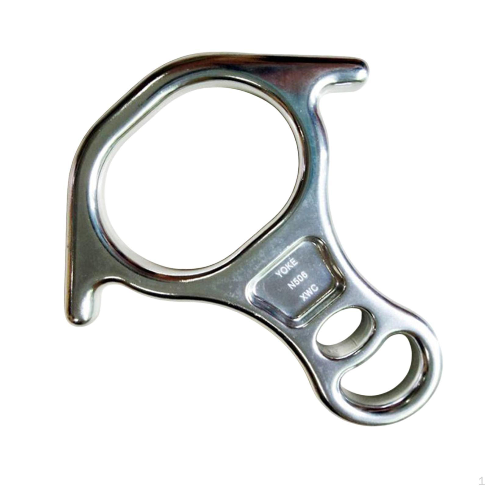 40 кН Спасательное восьмерка Страховочно-спускное устройство Многофункциональные аксессуары Монтажная пластина Silvery