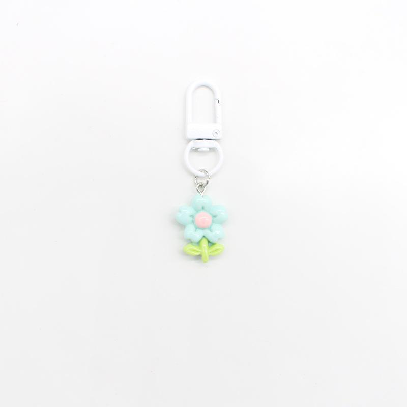 Разноцветный брелок-тюльпан и подсолнух из смолы - Свежий милый шарм для сумок или брелоков