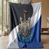 Coperta in Flanella con Stampa del Newcastle United Football, Coperta Morbida Calda Leggera per Divano Letto Campeggio