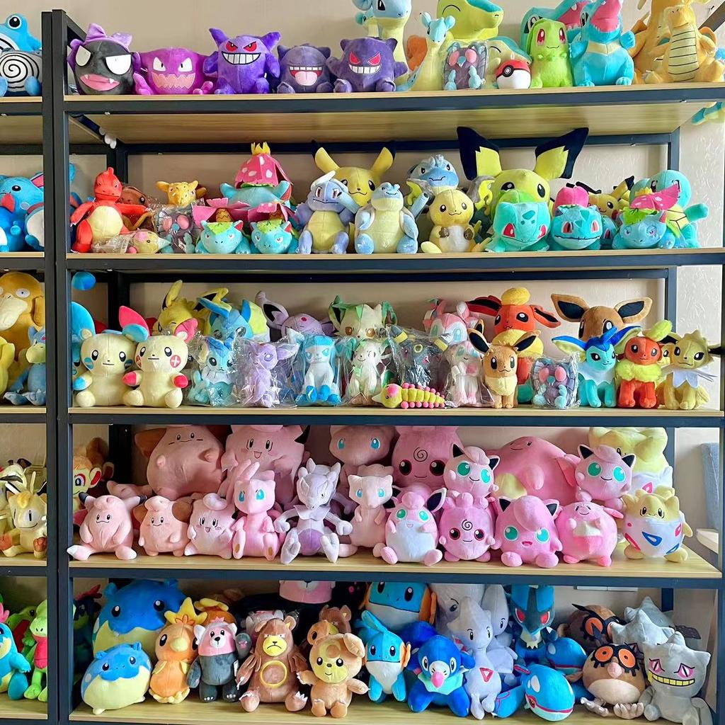 20cm Wigglytuff Caterpie Plush Toy Cartoon Farfetch'd Popplio Weedle Doll Cute Marill Azumaril Plushie Kids Xmas Gifts