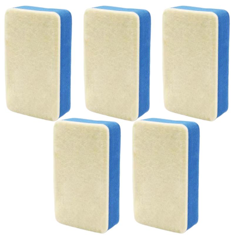 1-10Pcs Car Glass Oil Film Cleaning Wiper Durable Wool Eraser 9*5cm Car Polishing Sponges Car Windshield Oil Removal Tools