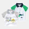 Short-Sleeved T-Shirt, Summer Boys' Polo Shirt, Half-Sleeved Top, Lapel Whale Kidsren's Clothing, Pullover for Small and Medium-Sized Kidsren