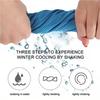 Microfiber Quick Dry Cooling Towel Ice Cold Towel for Sports Fitness Camping Travel Outdoor Activities with Portable Silicone Wrapped Case