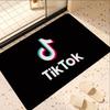 T-TikToks Logo Entrance Door Mat Nordic Style Bedroom Living Room Doormat Home Balcony Anti-Slip Modern Home Decor
