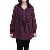 2025 Spring Plus Size Loose Long Sleeve Slimming Top for Women