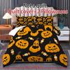Halloween Three-piece Bedding Set Quilt Cover Pillowcase Brushed Fabric Thickened