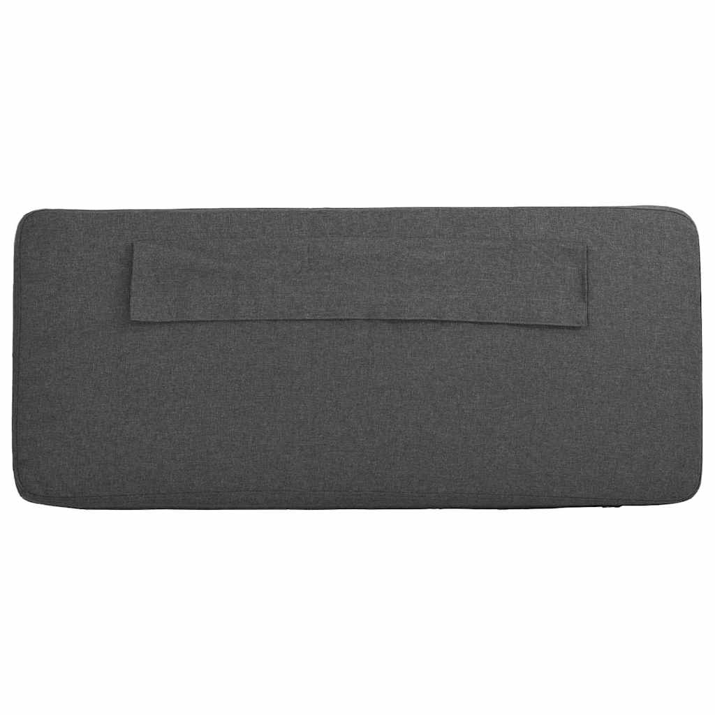 Upholstered Headboard in Brown and Dark Grey 75 cm